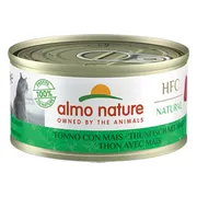24x Almo Nature HFC Natural Kattenvoer Nat Tonijn & Mais 70 gr
