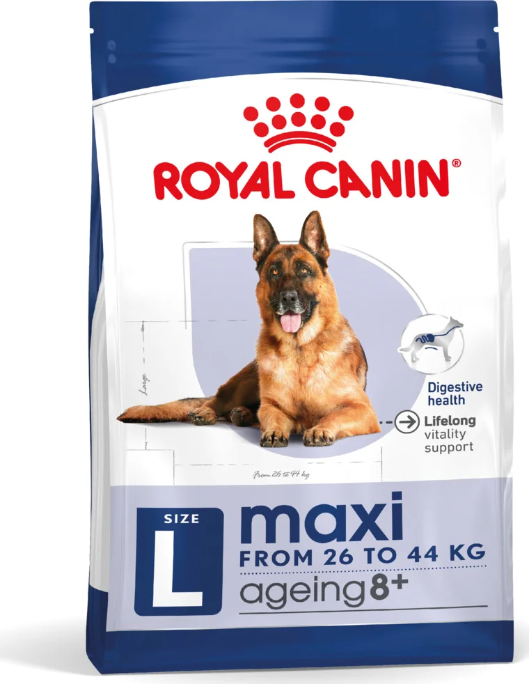 4x Royal Canin Hondenvoer Droog Maxi Ageing 8+ 3 kg