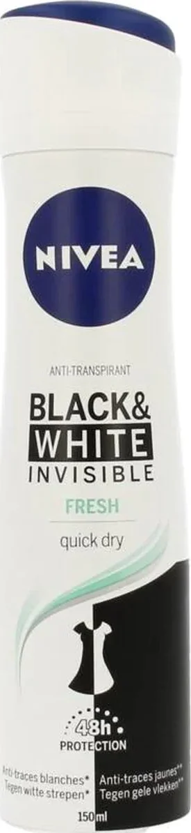 Nivea Black & White Invisible Fresh Deodorant Spray 150ML