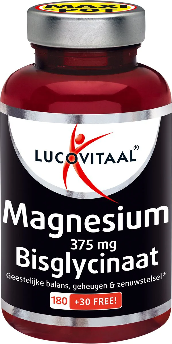 Lucovitaal Magnesium 375mg Bisglycinaat 210 tabletten