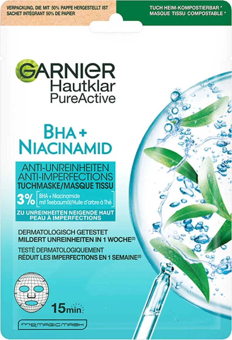 Garnier Skin Active Tea Tree Gezichtsmasker 23 gr