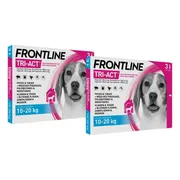 2x Frontline Tri-Act Anti Vlooien en Teken Druppels M 3 pipetten