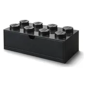 LEGO Bureaulade met 8 noppen - zwart