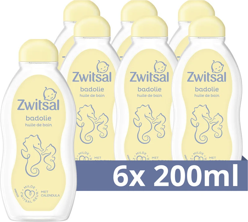 Zwitsal - Badolie - Baby - 6 x 200 ml