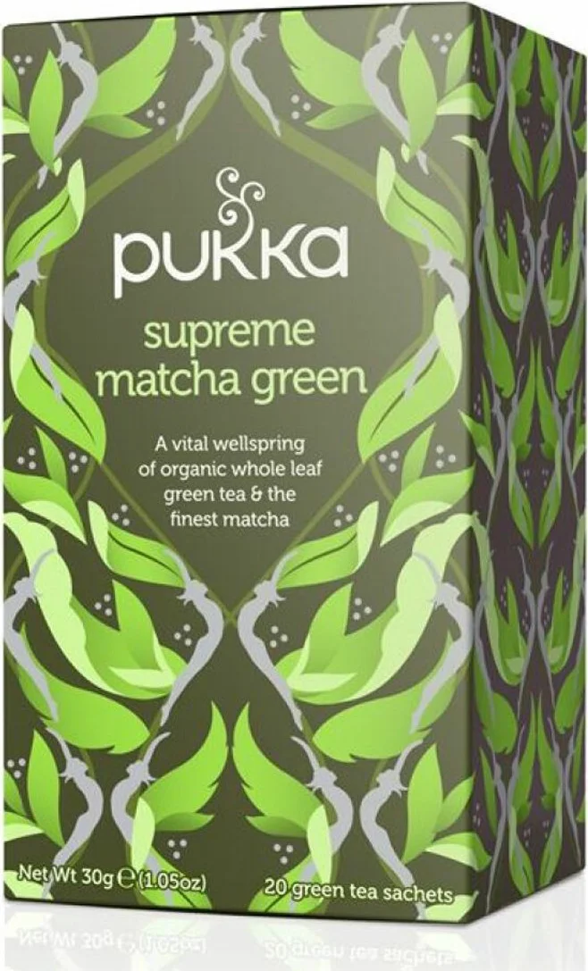 3x Pukka Biologische Thee Supreme Matcha Green 20 stuks