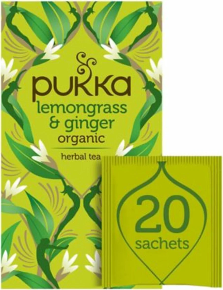 3x Pukka Biologische Thee Lemongrass Ginger 20 stuks