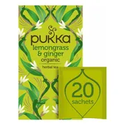 3x Pukka Biologische Thee Lemongrass Ginger 20 stuks