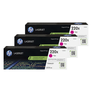 HP 220X LaserJet Toner Magenta (3 stuks)