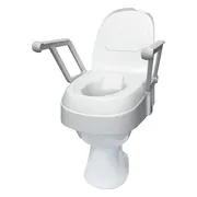 Toiletverhoger TSE 120 - met deksel en armleuningen - Zithoogte verstelbaar in 8,5 / 12 / 15,5 cm - Gemaakt in EU