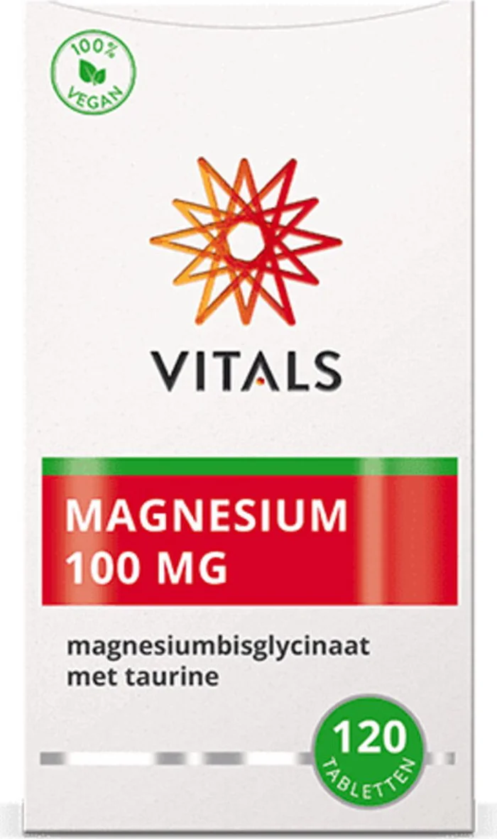 2x Vitals Magnesium 100mg 120 tabletten