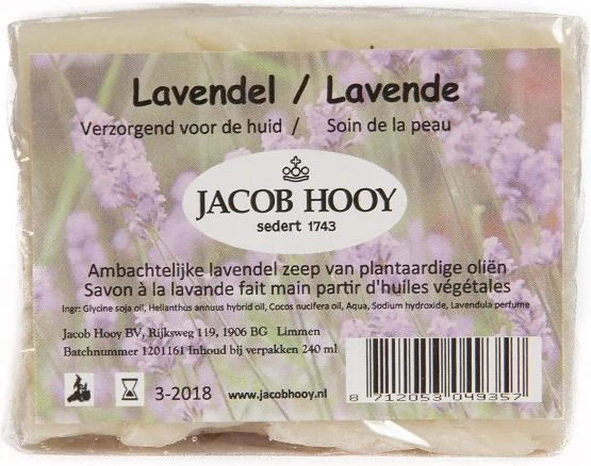 Jacob Hooy Lavendelzeep 240GR