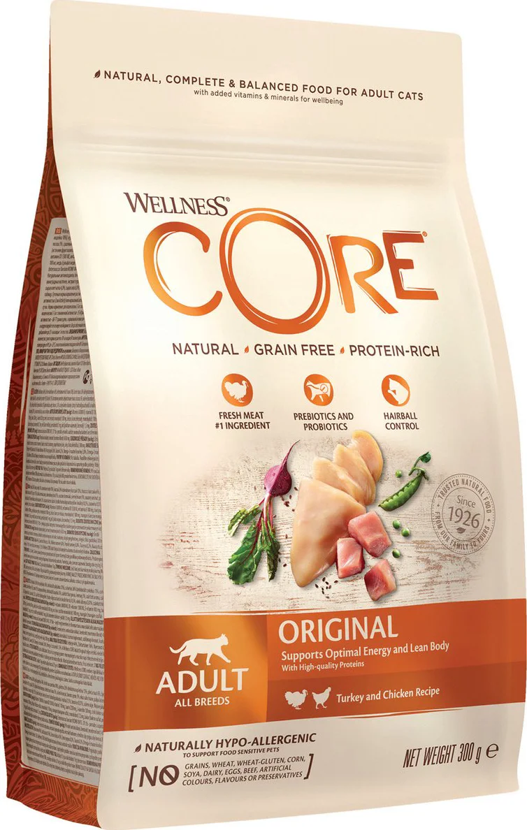 Wellness Core Kattenvoer Original Kalkoen - Kip 300 gr