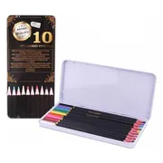 Craft Sensations Professioneel Fine Art kleurpotloden in Metalen Blik - 10 Stuks