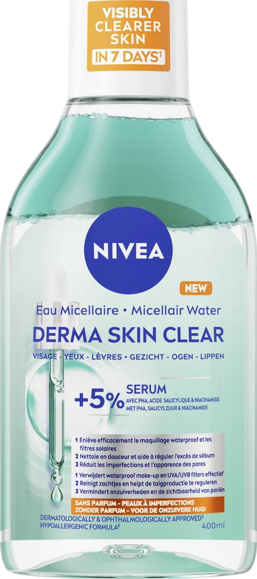 Nivea Micellair Water Derma Skin Clear +5% Serum 400ML