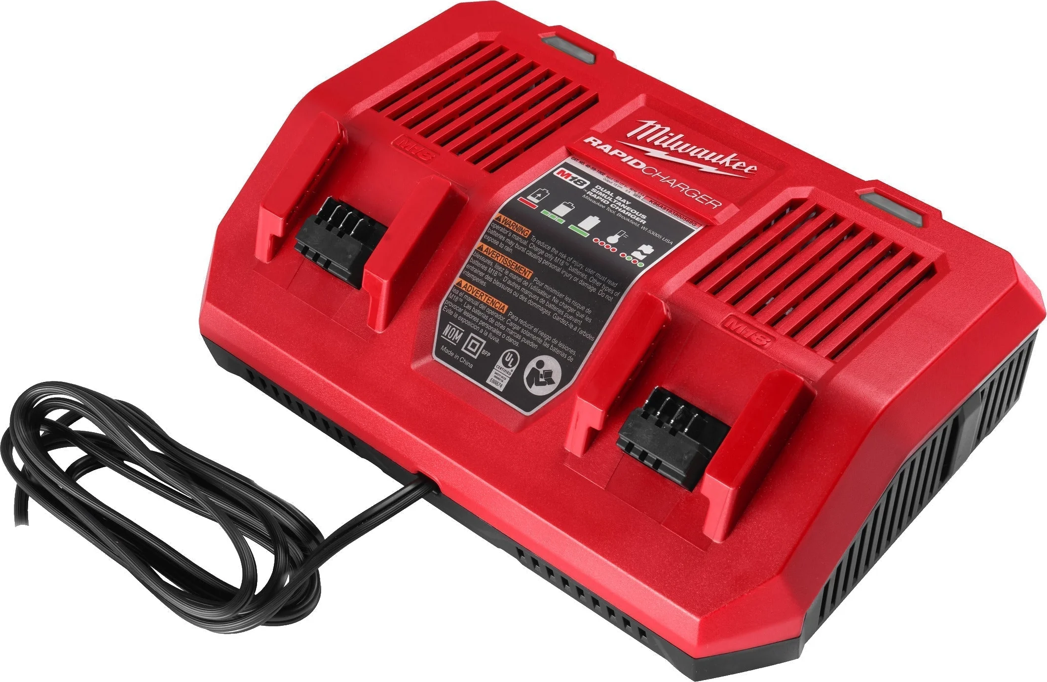 Milwaukee M18 DFC Dual Bay Duo Snellader 18V - 4932472073