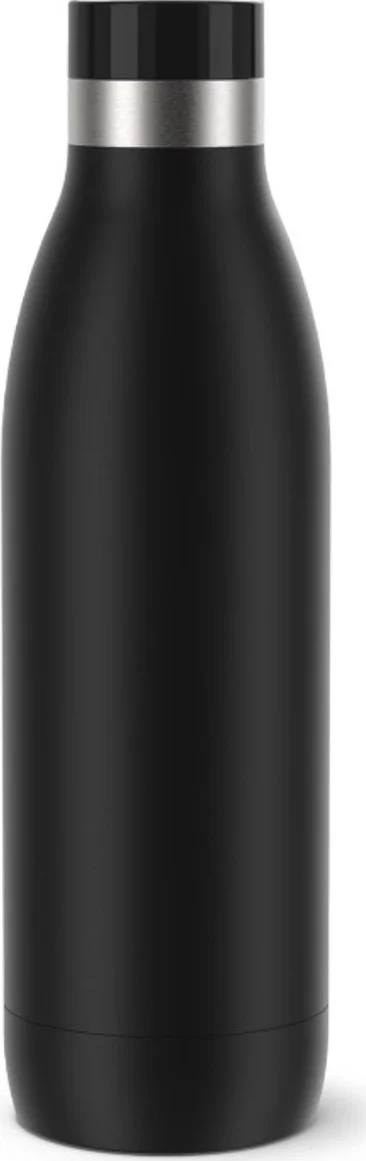 TEFAL RVS drinkfles, 700 ml, dubbelwandig (Zwart)