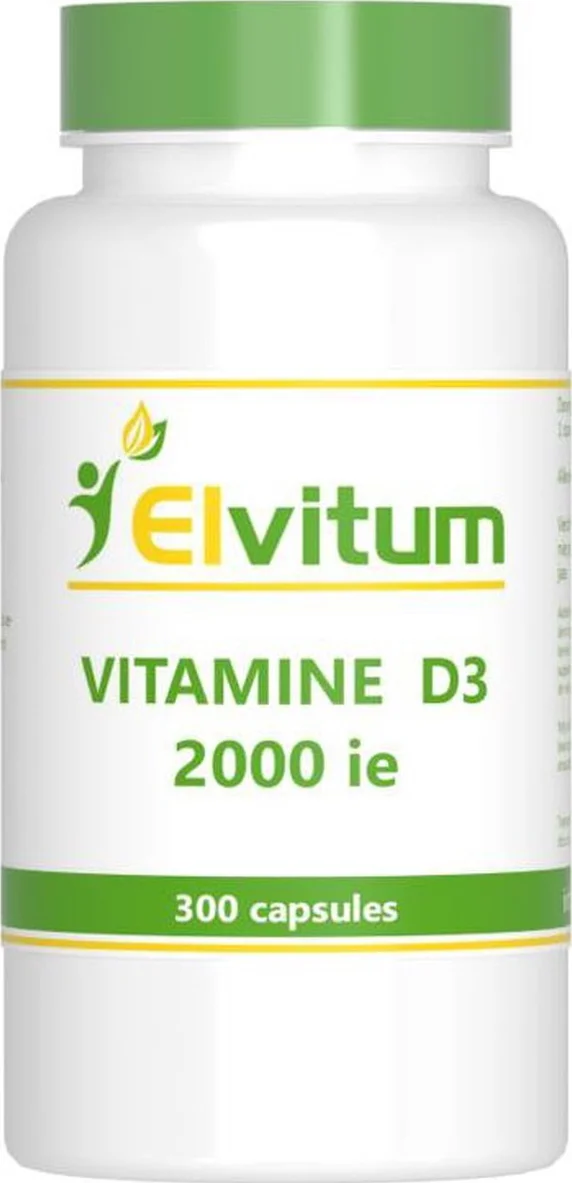 Elvitum Vitamine D3 2000IE Capsules 300CP