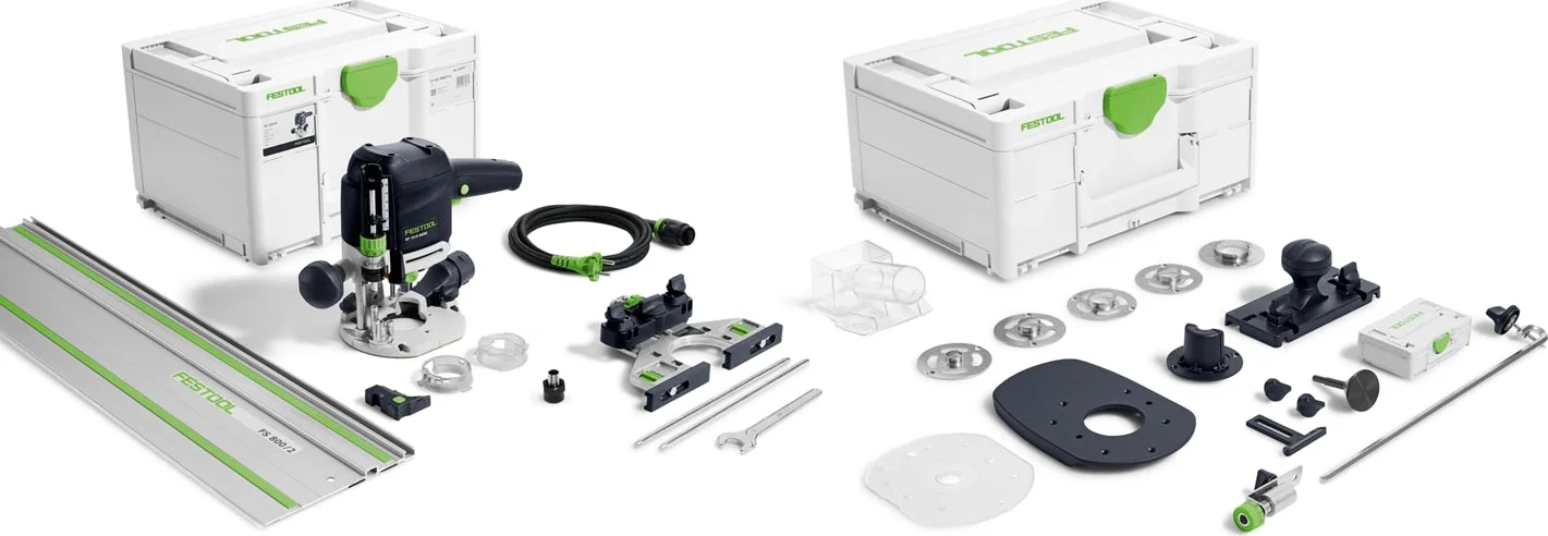 Festool OF 1010 REBQ-FS-Set Bovenfrees in Systainer met FS800/2 Geleiderail - 578051