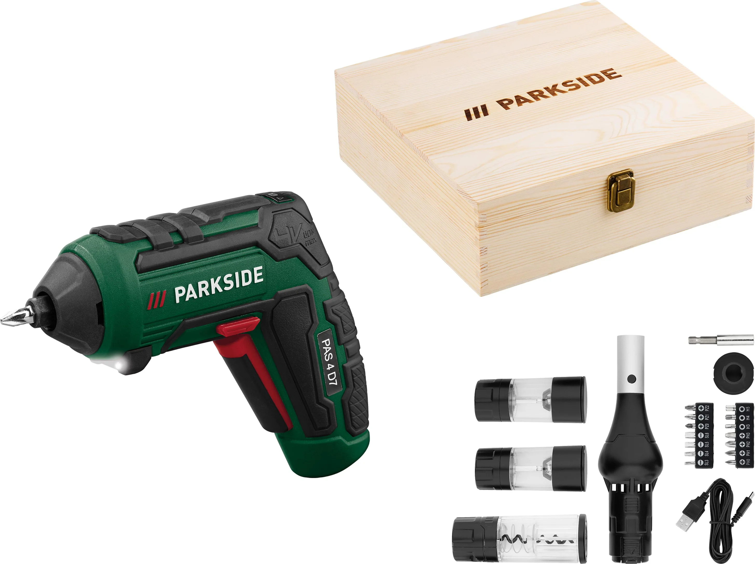 PARKSIDE Accu-schroevendraaierset 4 V met BBQ opzetstukken