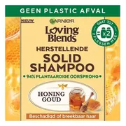 Garnier Loving Blends Solid Shampoo Honing Goud - 1 stuk - Voor Beschadigd of Breekbaar haar