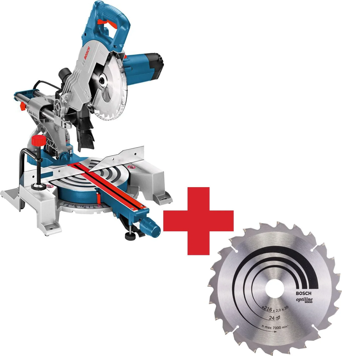 Bosch Professional GCM 80 SJ Afkortzaag 216mm 1400W - 0601B19001
