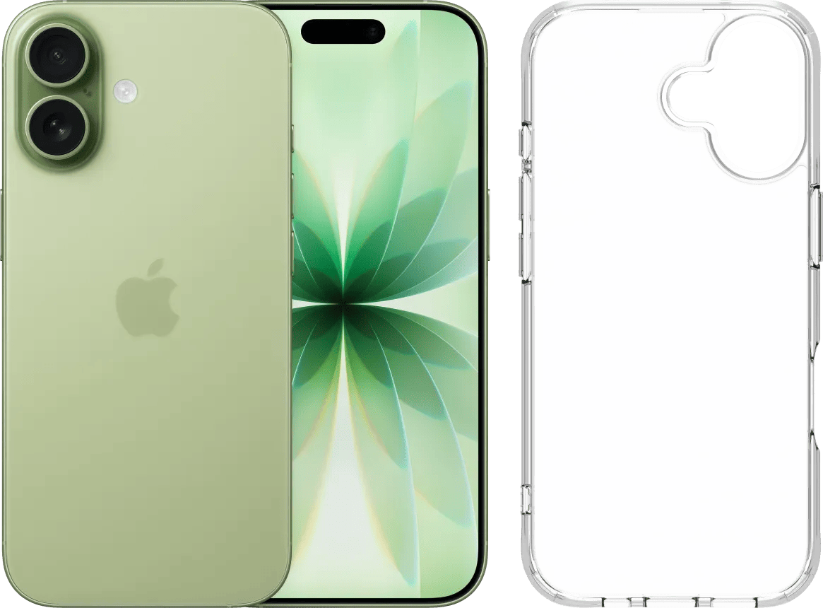 Apple iPhone 17 256GB Groen + BlueBuilt Protective Back Cover Transparant