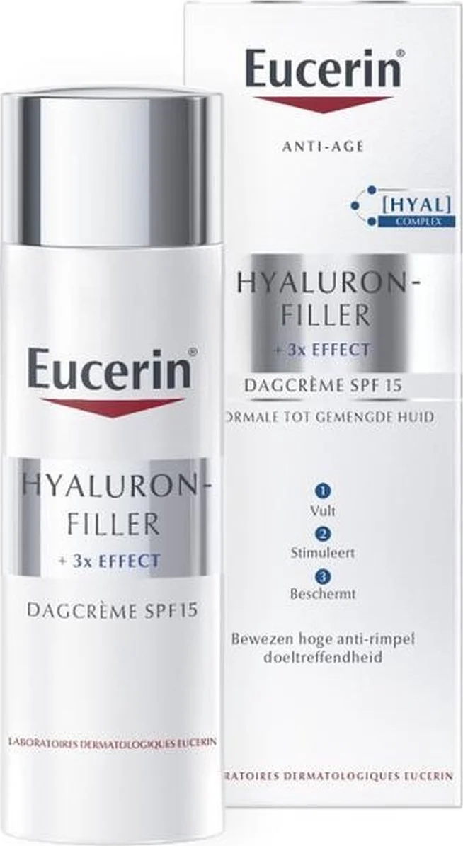 Eucerin Hyaluron-Filler + 3x Effect Dagcrème Normale tot Gemengde Huid 50 ml