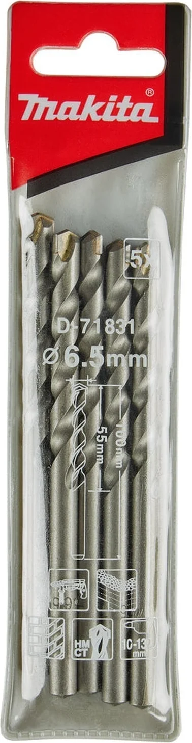 Makita D-71831 Steenboor 6,5x100mm VE=5