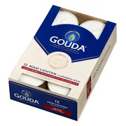 Gouda Maxi Lichten 10 Uur Wit 12st
