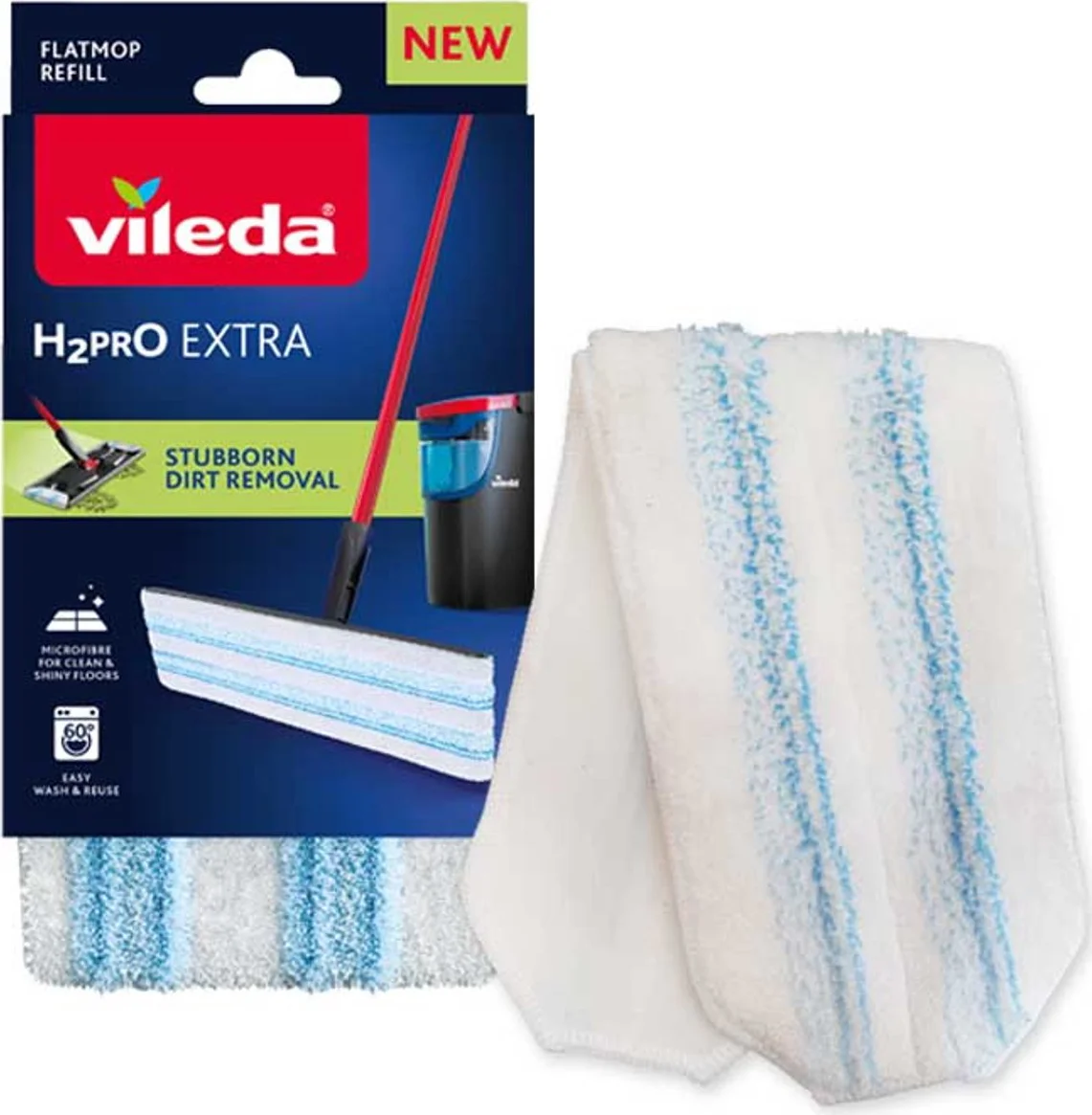 Vileda H2Pro Dweil Navulling H2Pro Flatmop 1 Stuk