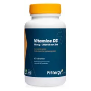 Fittergy Vitamine D3 75mcg met Zink 60TB