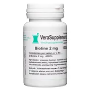 VeraSupplements Biotine 2 mg Tabletten 100TB