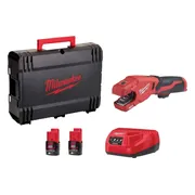 Milwaukee M12 PCSS-202C RAPTOR™ Accu Pijpsnijder RVS 12V 2.0Ah in Transportkoffer - 4933479242