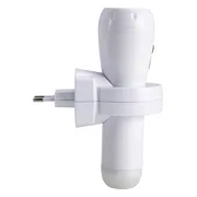 Alecto ATL-110 - Oplaadbare LED zaklamp / automatisch LED nachtlampje Wit