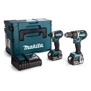 Makita DLX2180TJ Accu combiset 2-delig (DHP484 + DTD153) 18V 5.0Ah in Mbox