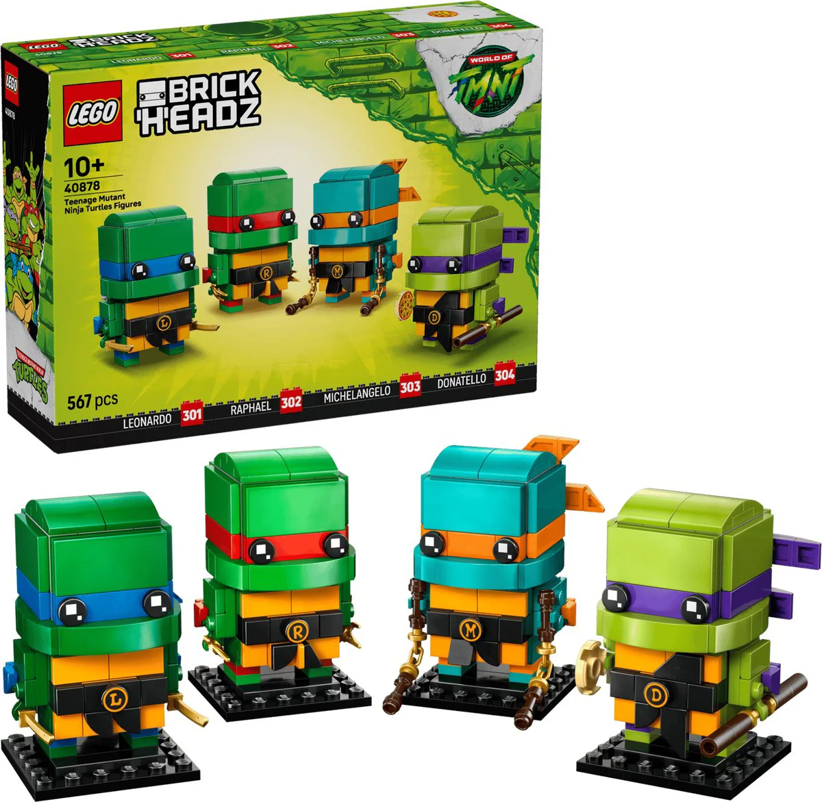 LEGO BrickHeadz Teenage Mutant Ninja Turtles figuren 40878