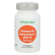 VitOrtho Vitamine K2 Menachinon-7 (MK-7) 200mcg Vegicaps 60VCP