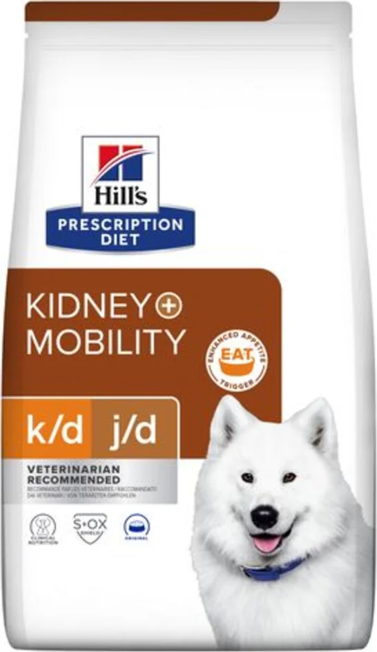 Hill's Prescription Diet k/d + Mobility Hondenvoer Droog 4 kg