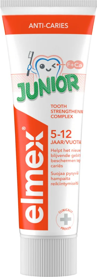 3x Elmex Gel-Tandpasta Junior (5-12 Jaar) 75 ml