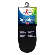 Lucovitaal Bamboe Sneakersok Zwart maat 39-42 1 paar