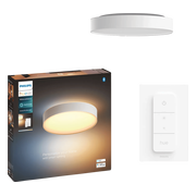 Philips Hue Devere M White Ambiance badkamerplafondlamp Wit + dimmer