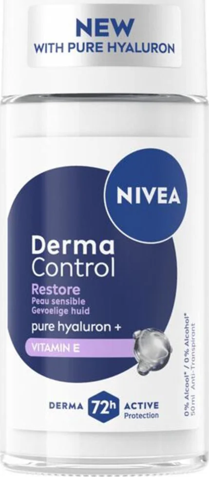 3x NIVEA Deodorant Roller Derma Control Restore 50 ml