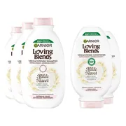 Garnier Loving Blends Milde Haver - Shampoo 3x 300 ml & Conditioner 2x 250 ml – Pakket