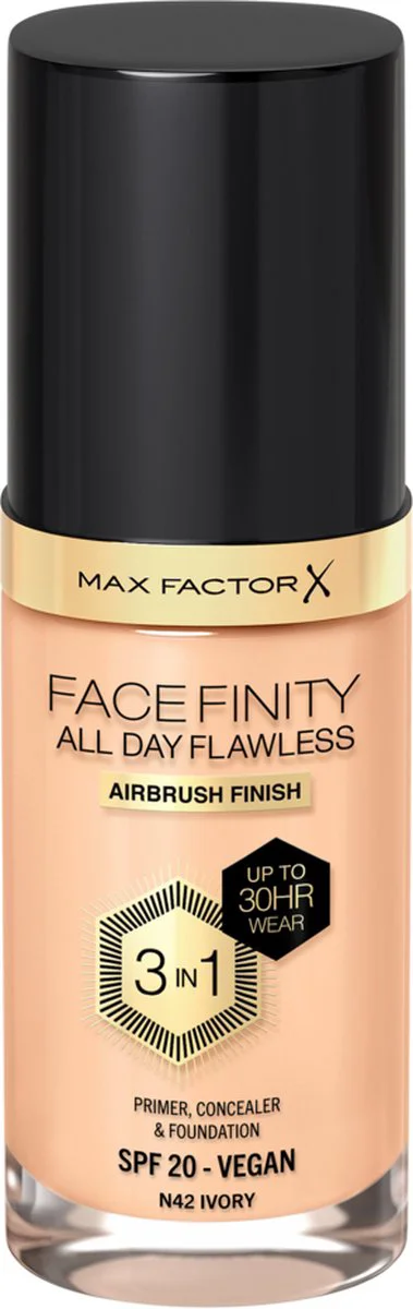 Max Factor Facefinity All Day Flawless Foundation N42 Ivory 34 ml