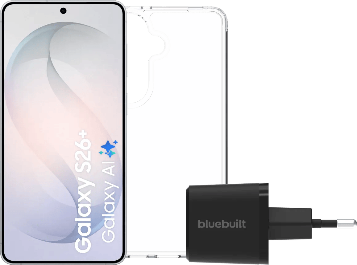 Samsung Galaxy S26 Plus 256GB Wit 5G + Basis Accessoirepakket