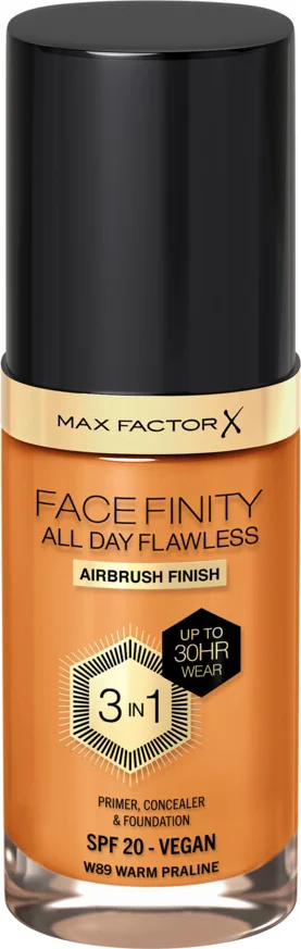 2x Max Factor Facefinity All Day Flawless Foundation W89 Warm Praline 34 ml