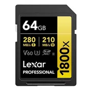 Lexar Professional SDXC 1800x GOLD 64GB 180MB/s