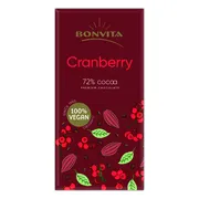 BonVita Premium Dark Chocolate Cranberry 100GR
