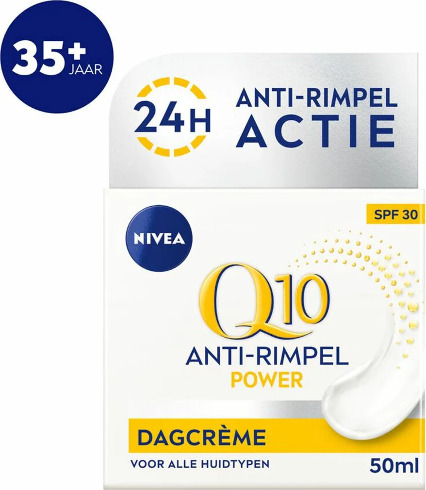 2x NIVEA Q10 Dagcrème Anti-Rimpel Power SPF 30 50 ml