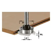 Festool S8 1,5-5 KL28 Spindel voor schijfgroeffrees + lager S 8mm - 499804